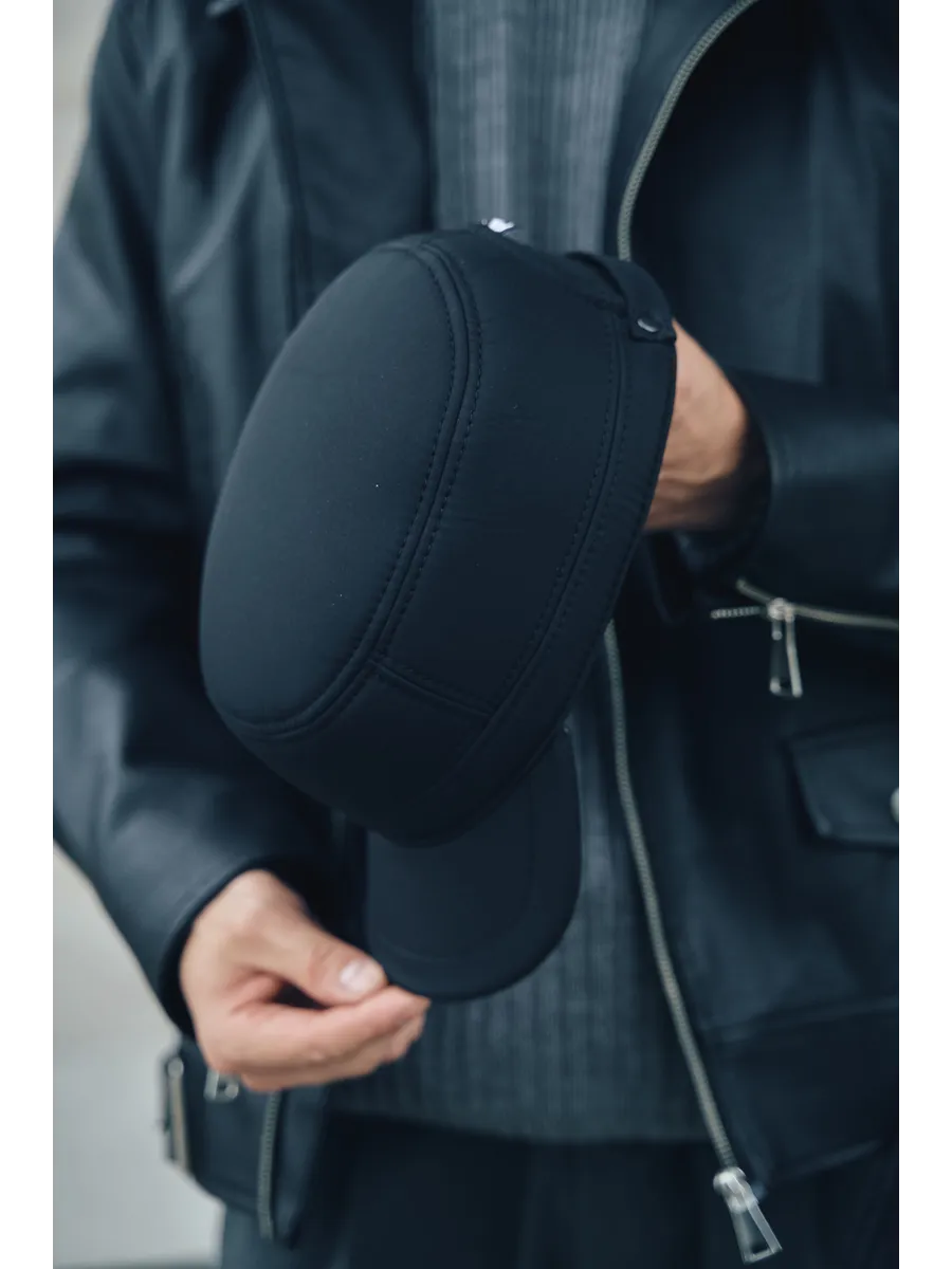 Кепка немка утепленная с ушками плащевка