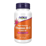 Витамин Д-3 1000 МЕ, Vitamin D-3 1000 IU, Now Foods, 180 капсул 1