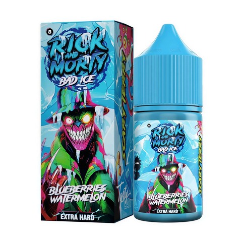 Rick & Morty Bad Ice Salt 2% Extra HARD 30 ml - Черника Арбуз