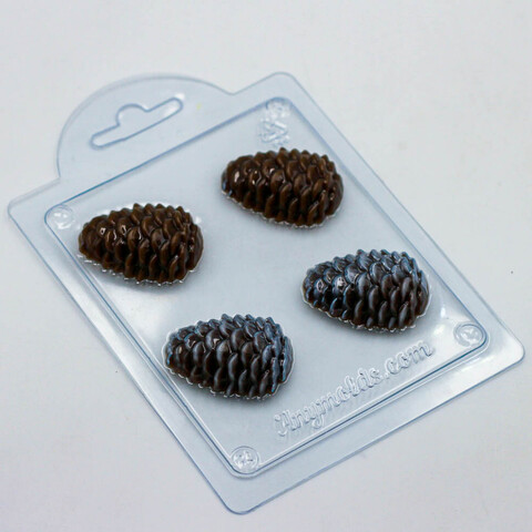 Шишка мини форма для мыла и шоколада пластиковая