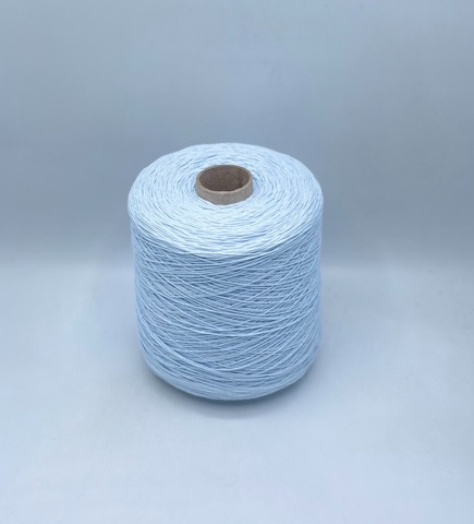 Бобинная пряжа (пр.Италия), art.Cotone, 350м/100 гр. 100%Хлопок, цвет-Небесно-голубой , арт.34794
