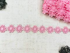 Кружево плетеное, ш. 2,2-2,5 см, розовый неон