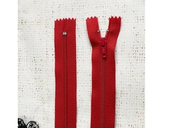 Молния брючная SBS автомат, L 20 см, Т3, н/р, красный