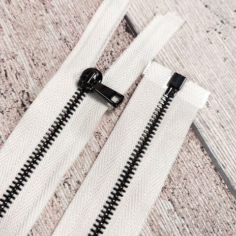 Молния разъемная металллическая RACCAGNI 64 см белая