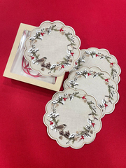 Новогодняя салфеточка-поддарельник