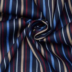 Сорочка мужская Eterna Modern Fit 1052-X17V-19 тёмно-синяя в цветную полоску