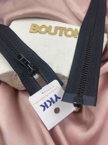 Молния тракторная, разъемная, однозамковая YKK тип 5 580 черная