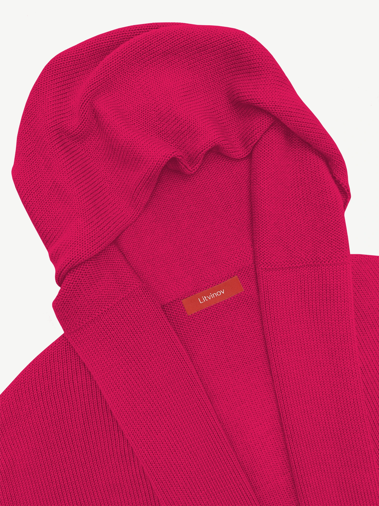 Кардиган с капюшоном из экохлопка