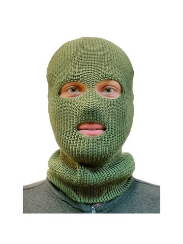 Балаклава вязаная (олива)