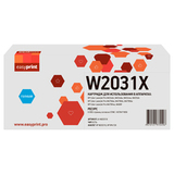 Картридж EasyPrint LH-W2031X для HP CLJ Pro M454, 455, M479, 480 (6000 стр.) голубой, с чипом W2031X