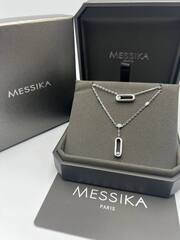 Двойное колье Messika VGOLD с двигающимися цирконами