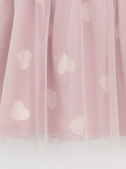 платье  для девочки  КР 5939/розовый лед,сердечки к597