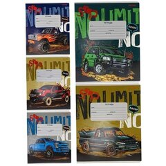 
          Тетрадь 12л., клетка, Проф-Пресс, скрепка, мелованная обложка, твин-лак, "Короли бездорожья", 5 дизайнов в спайке