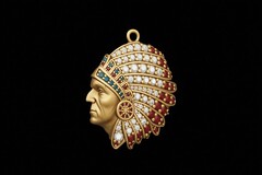 Силиконовый молд Индеец