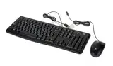 Комплект клавиатура+мышь Logitech MK120 black (проводная с кириллицей, USB, 104 клавиши) (920-002589)