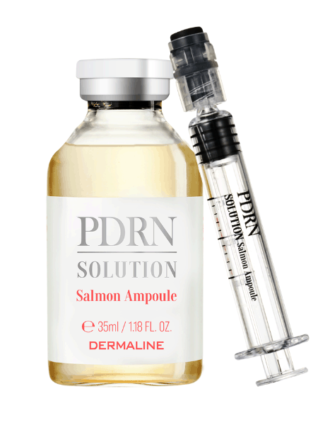 Концентрированная ампульная сыворотка с повышенным содержанием PDRN Dermaline PDRN solution Salmon Ampoule