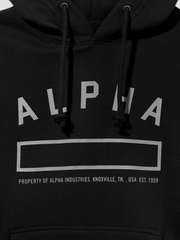 Толстовка Alpha Industries Property Hoodie (Черная)