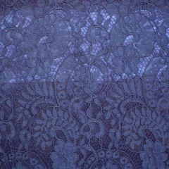 Ткань Кружево корд на трикотажной основе, 240 гр/м2, 150 см, синий