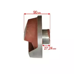 Крыльчатка помпы DDE PTR50K под коленвал W TYPE -резьба  (PTR50K-26)