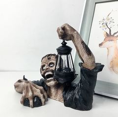 Зомби статуэтка настольная с фонариком