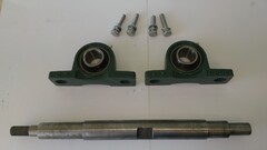 Вал режущего диска с подшипниками UCP206 RH350/Principal axis, Assy