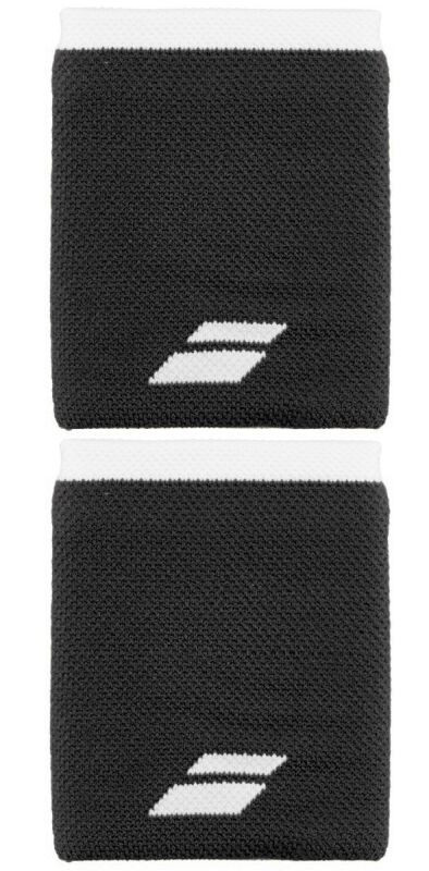 Babolat Logo Jumbo Wristband black white