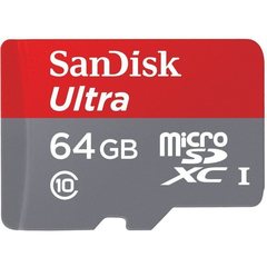Карта памяти microSD 64GB SanDisk UHS-I Ultra