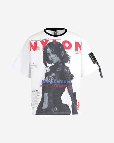 Футболка Heartz Nylon Kimono Белая