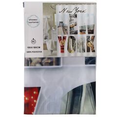 Штора для ванн 180х180 см, ПЭ, Нью-Йорк, STSC1024