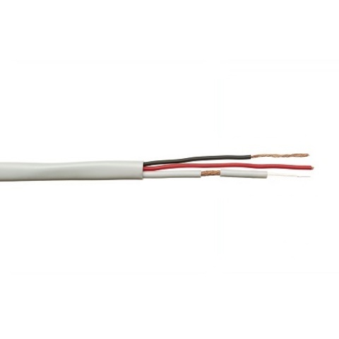 ВЧ кабель комбинированный ELETEC КВК-В-1,5 2x0.50 мм2 75 Ом, 200 м