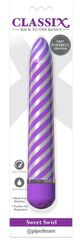 Фиолетовый вибратор Sweet Swirl Vibrator - 21,3 см. - 