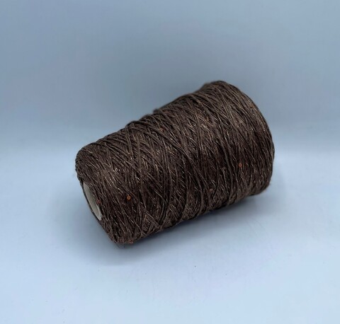 G&G Filati (пр.Италия),art-Lino 150м/100гр,100%Лен+пайетка+ люрекс, цвет-Светло-коричневый. арт.23445