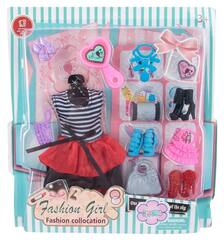 Стильное платье и аксессуары для куклы 29 см (платье, обувь, сумочки)