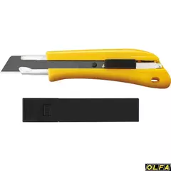 OLFA 18 мм, с авто фиксатором, нож с выдвижным лезвием (OL-BN-AL/BB/10BB)