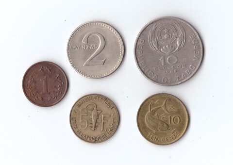 Набор монет Африка 5 шт. VF