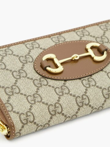 Женский кошелек на молнии Gucci 1955 Horsebit - Supreme