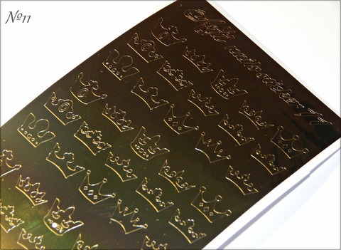 Металлизированные наклейки Arti nails Stiker цвет золото №11 купить за 100 руб