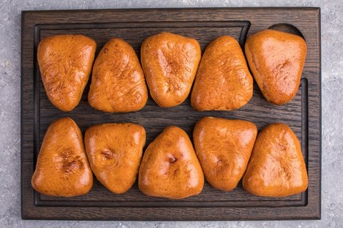 Пирожки с рисом и яйцом, 10 шт.