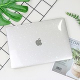 Чехол Hardshell Case для Macbook Pro 14" (2021г; 2023г) (A2442, A2799) (Прозрачный с блестками)