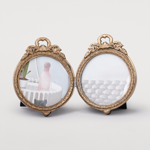 ФОТОРАМКИ DOUBLE OVAL BRASS FINISH