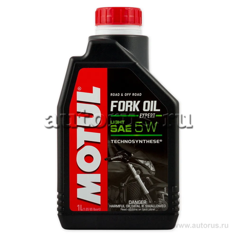 ВИЛОЧНОЕ И АМОРТИЗАТОРНОЕ МАСЛО MOTUL 5W FORK OIL EXP L 5W - 1 Л (105929)