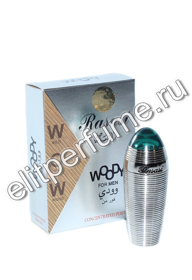 Пробник для Woody For Men / Древесный для мужчин 1 мл арабские мужские масляные духи от Расаси Rasasi Perfumes