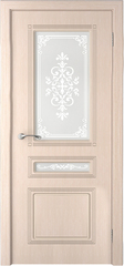Межкомнатная дверь Стиль / Цвет Беленый дуб / Художественное остекление  / Двери Верда