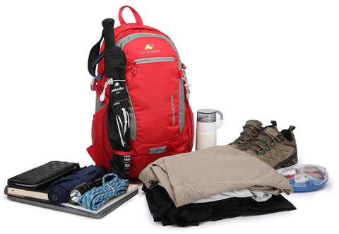 Картинка рюкзак туристический Nevo Rhino 9067-NW Red - 4