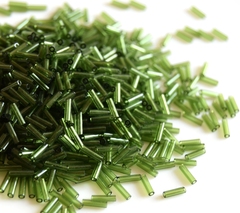 Стеклярус 6мм Миюки, 0158 Transparent Olive