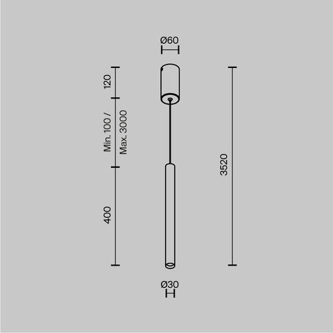 Подвесной светодиодный светильник Maytoni Pro Base MOD159PL-L6BK