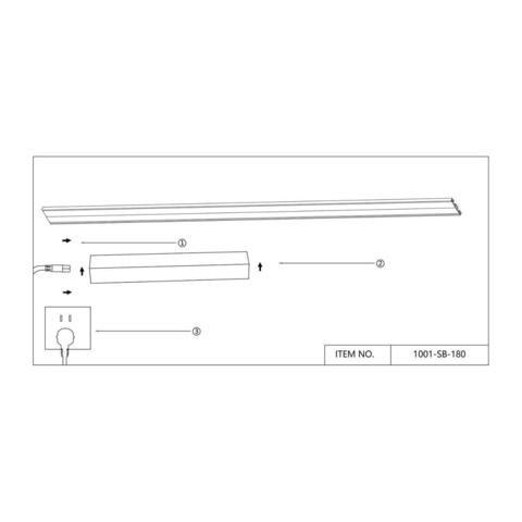 Проводной коннектор для драйвера с вилкой 200см Favourite Unica 1001-SB-180
