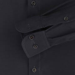 Сорочка мужская Casamoda Comfort Fit 334025200-800 из фактурной ткани чёрная