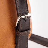 Сумка Саломея 357 македония горчичный + шоколад