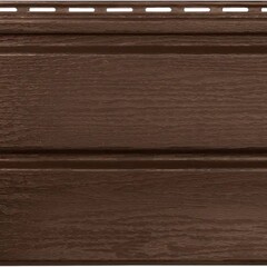 Сайдинг виниловый Альта-Профиль Альта-брус Премиум Орех темный 3000х250 мм
